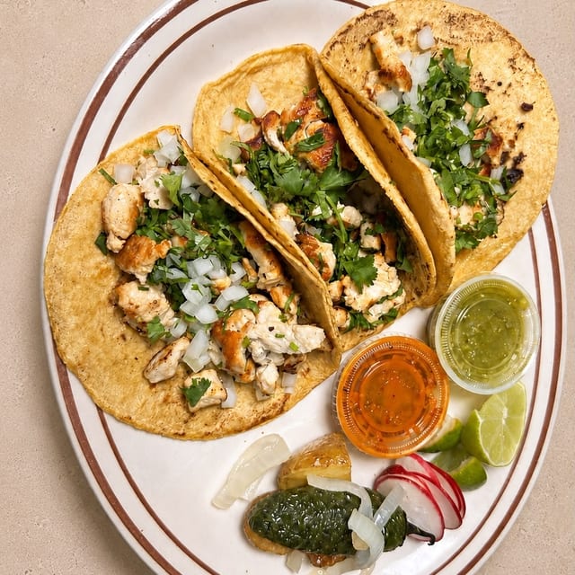 Chicken Tacos.