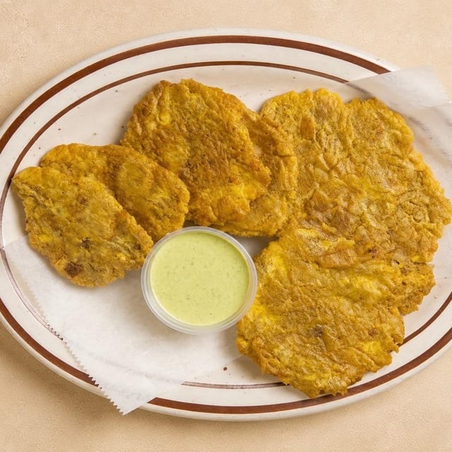 Side Tostones.