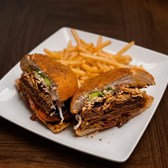Cemita Carne Enchilada.