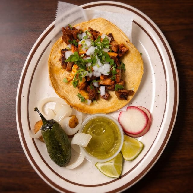 Single Taco Al Pastor.